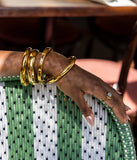 Bracelet Jonc Darwin en acier doré