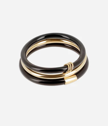 Bracelet jonc Zag Ayana noir