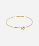 Bracelet jonc ZAG Aghione en acier doré