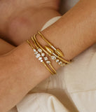 Bracelet ZAG Capra en acier doré