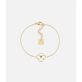 Bracelet ZAG Adone en acier doré et zirconium vert