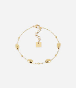 Bracelet Zag Oliva en acier doré