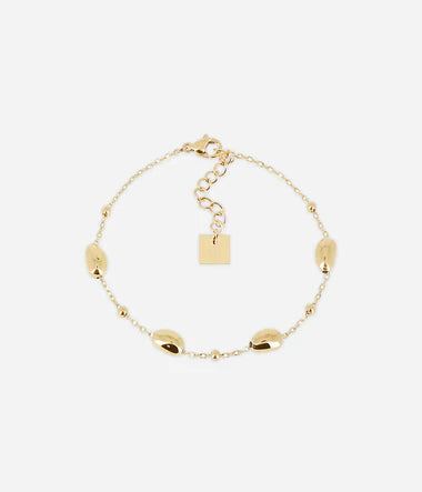 Bracelet Zag Oliva en acier doré