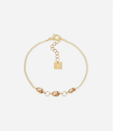 Bracelet ZAG Alberta Nude en acier doré