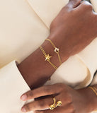 Bracelet ZAG Rossi en acier doré