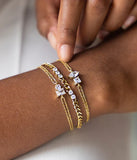 Bracelet ZAG Azilis en acier doré