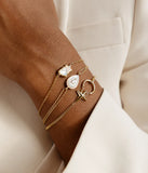 Bracelet ZAG Montresta en acier doré