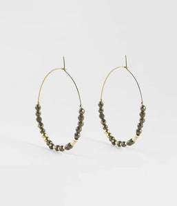 Boucles d'oreilles ZAG Favela pyrite