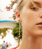 Boucles ZAG en acier doré 880J1373