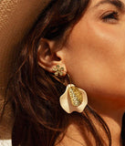 Boucles d'oreilles ZAG Soline rose en acier doré