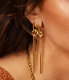 Boucles d'oreilles ZAG Savina en acier doré