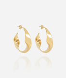 Boucles d'oreilles ZAG Pineloti en acier doré