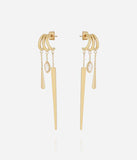 Boucles créoles Kaëlle en acier doré