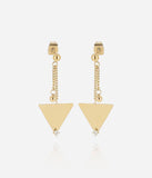 Boucles ZAG Banri en acier doré 880J1364