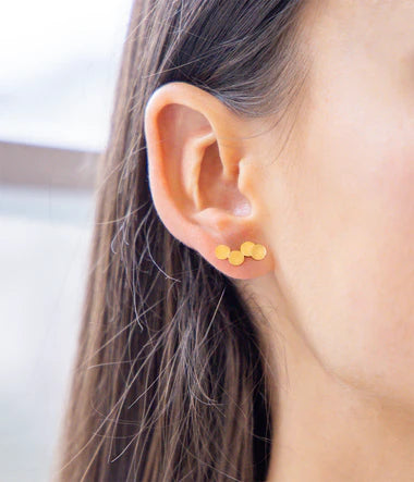 Boucles d'oreilles ZAG Cosimo en acier doré