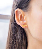 Boucles d'oreilles ZAG Cosimo en acier doré