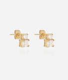 Boucles Zag Enea en acier doré