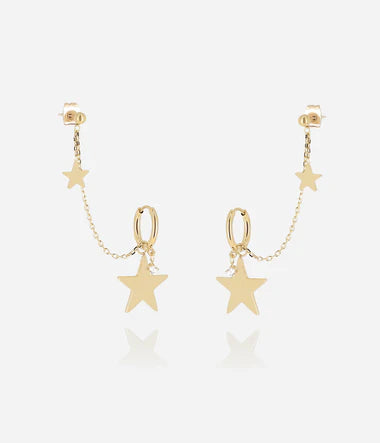 Boucles d'oreilles ZAG Ophelia en acier doré