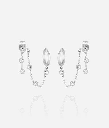 Boucles d'oreilles ZAG Ageha en acier