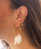 Earcuff ZAG Jimenia en acier doré (vendu à l'unité)