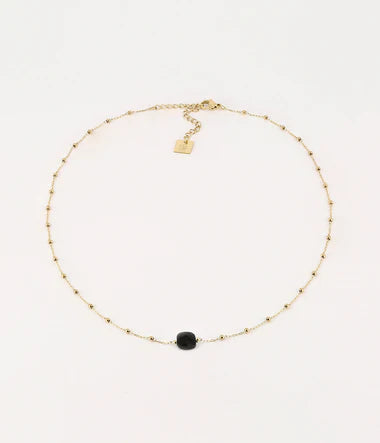 Collier ZAG Pablo avec onyx noir