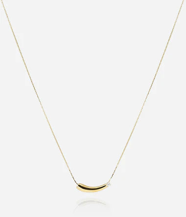 Collier ZAG Ellery en acier doré