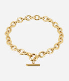 Collier ZAG Ecume en acier doré