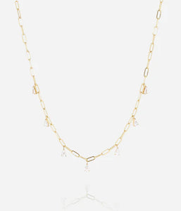 Collier ZAG Devaron en acier doré