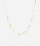 Collier ZAG Devaron en acier doré
