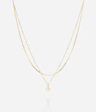 Collier ZAG étoile Alee en acier doré