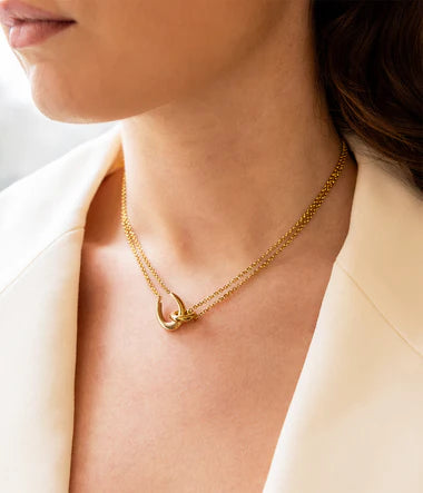 Collier ZAG Felik en acier doré
