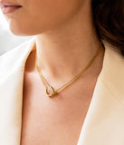 Collier ZAG Felik en acier doré