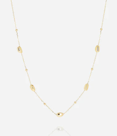 Collier ZAG Oliva en acier doré