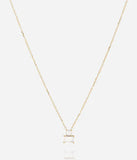 Collier ZAG Enea en acier doré