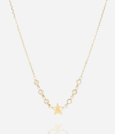 Collier ZAG Nefertari en acier doré