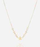 Collier ZAG Nefertari en acier doré