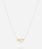 Collier ZAG Calyra en acier doré