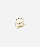 Bague ZAG Apola en acier doré