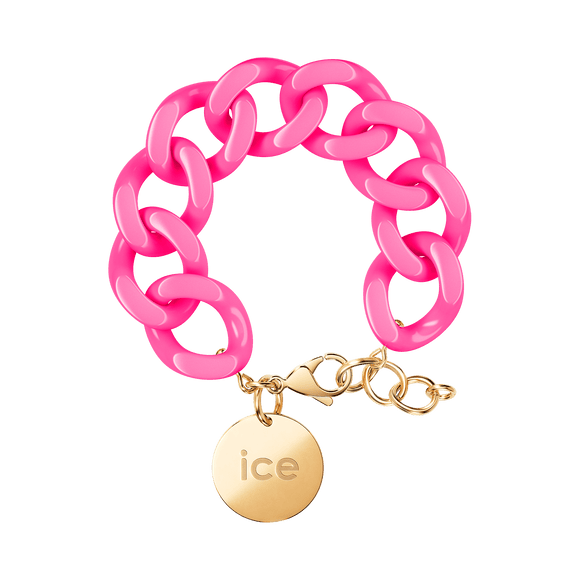 ICE Chain bracelet Neon pink M
