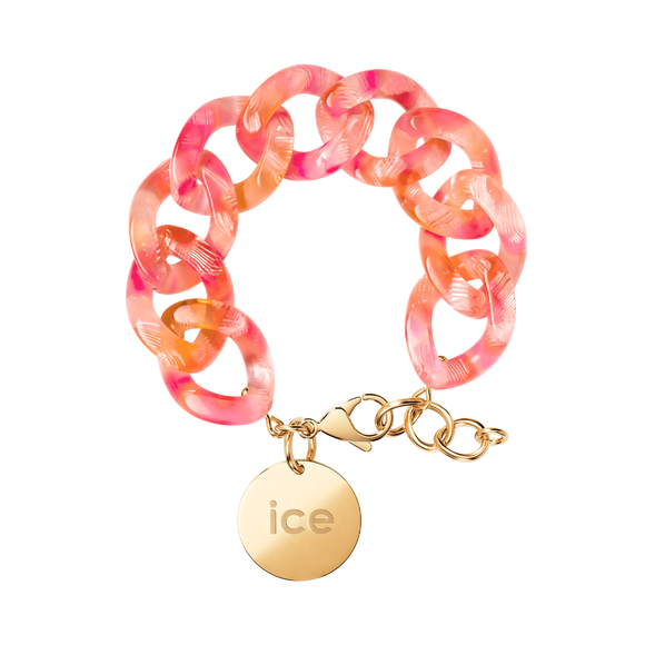 ICE Chain bracelet Pink yellow M