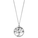 Collier Arbre de vie en argent et zirconium