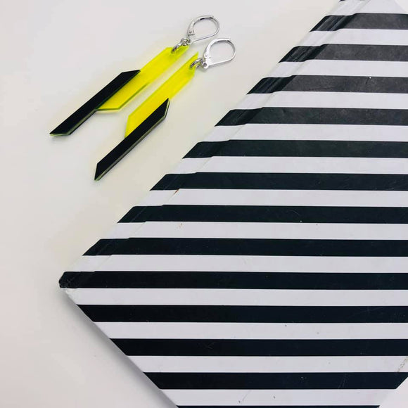 Boucles 3D2 Jaune flou
