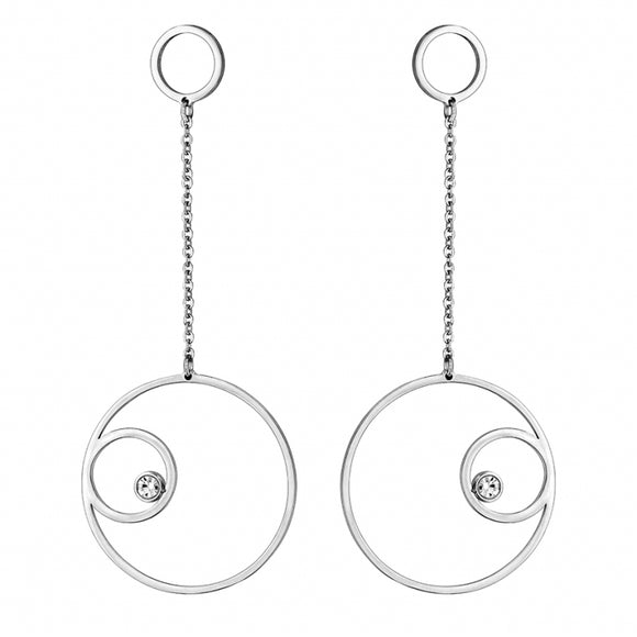 Boucles d'oreilles en acier Vanina