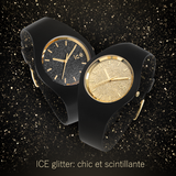 Ice Glitter Black Gold