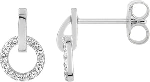 Boucles d'oreilles Zoéline en argent