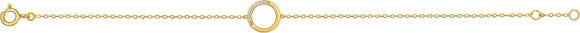Bracelet en or jaune 9ct et zirconiums
