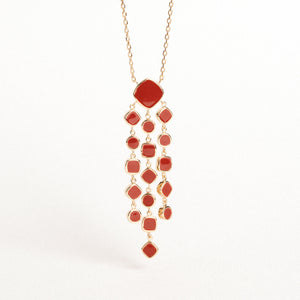 Collier Alba avec email rouge