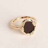 Bague Poppi avec Agate noire