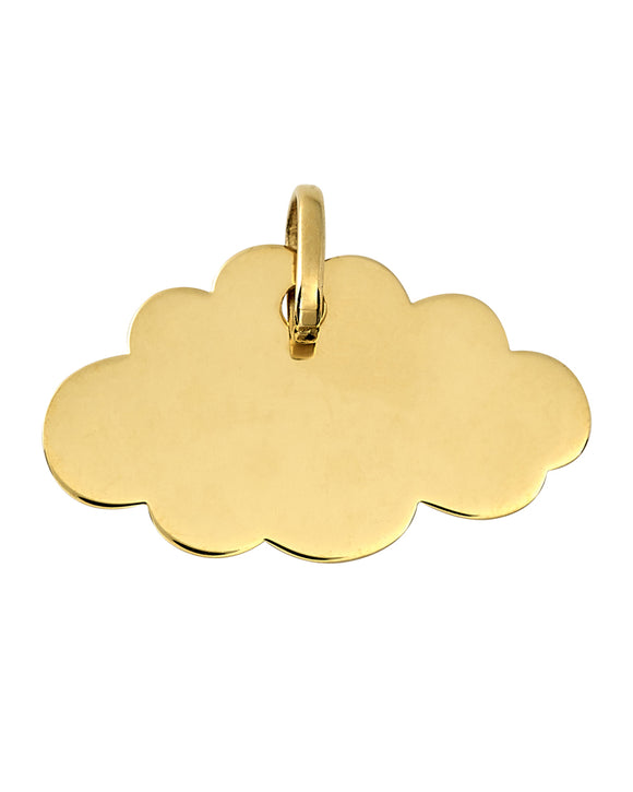 Médaille nuage en or  jaune 18ct 360-268