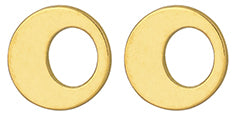 Boucles d'oreilles ajourées en or jaune 18ct